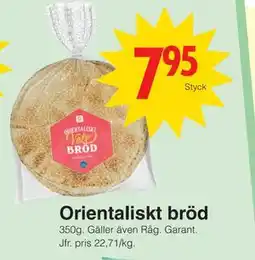 Matöppet Orientaliskt bröd erbjuda
