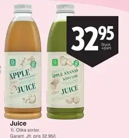 Matöppet Juice erbjuda