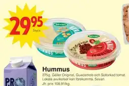 Matöppet Hummus erbjuda