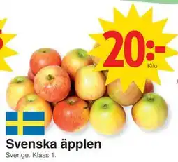 Matöppet Svenska äpplen erbjuda
