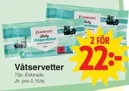 Matöppet Våtservetter erbjuda