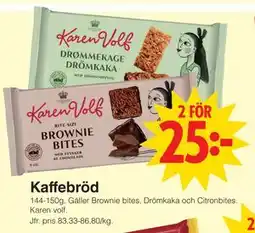 Matöppet Kaffebröd erbjuda