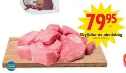 Matöppet Grytbitar av picnicbog erbjuda