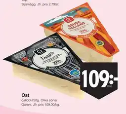 Matöppet Ost erbjuda