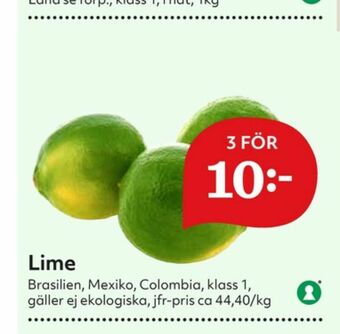 Hemköp Lime erbjuda
