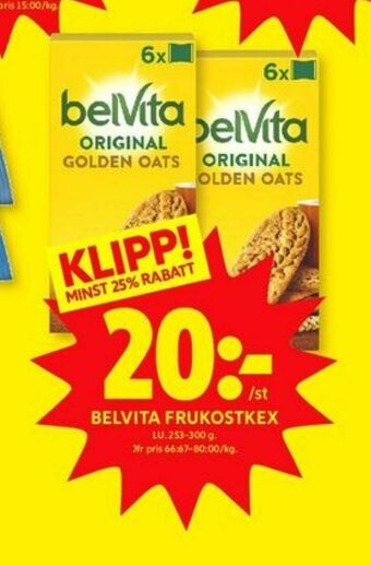 ICA Kvantum BelVita Kex erbjuda