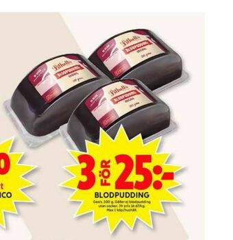 ICA Maxi Geas Blodpudding erbjuda
