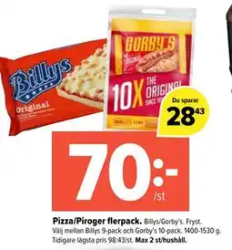 Coop Extra Pizza/Piroger flerpack erbjuda