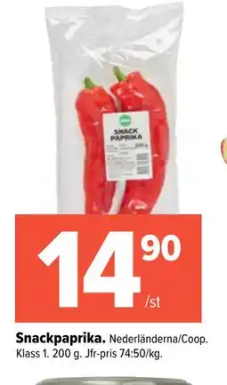 Coop Extra Snackpaprika erbjuda