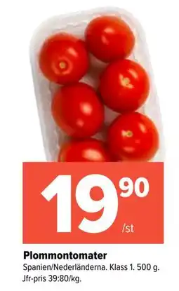Coop Extra Plommontomater erbjuda