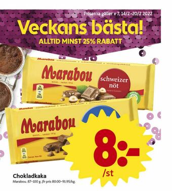 ICA Nära Marabou Chokladkaka erbjuda