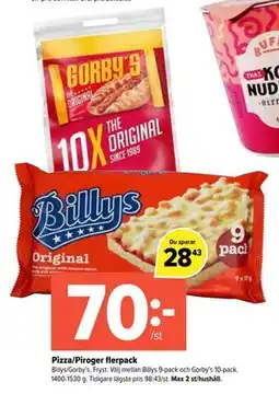 Coop Extra Pizza/Piroger flerpack erbjuda