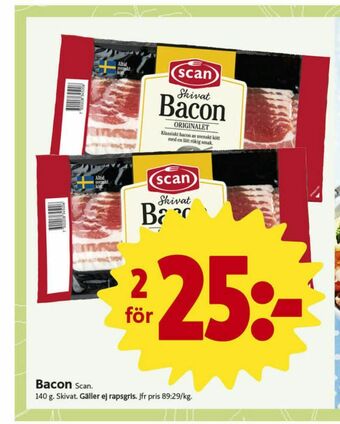 ICA Nära Scan Baconskivor erbjuda