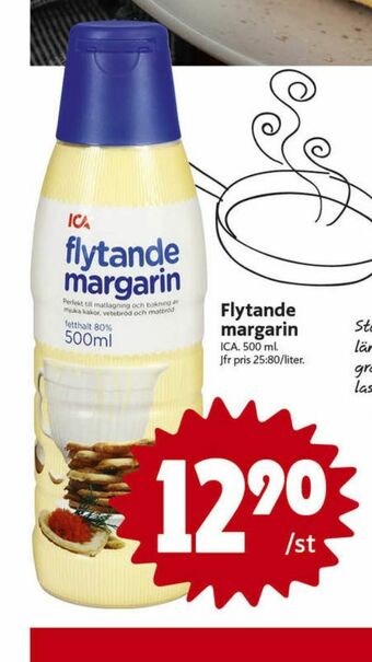 ICA Nära ICA Margarin flytande erbjuda