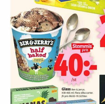 ICA Supermarket Ben & Jerrys Glass erbjuda