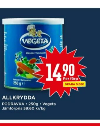 Willys Vegeta Kryddor erbjuda