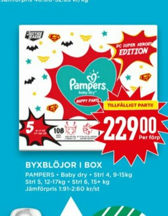 Willys Pampers Blöjor erbjuda