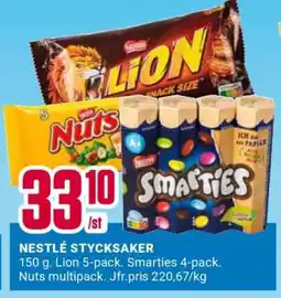 ÖoB NESTLÉ STYCKSAKER erbjuda