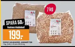 ÖoB Pippip Solrosfrö, Jordnötter erbjuda