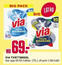 ÖoB VIA Tvättmedel erbjuda