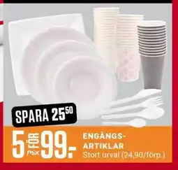 ÖoB Engångsartiklar erbjuda