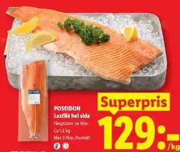 Lidl Poseidon Laxfilé hel sida erbjuda
