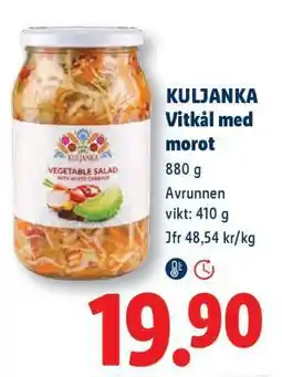 Lidl KULJANKA Vitkål med morot erbjuda