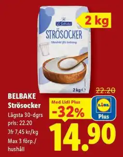 Lidl BELBAKE Strösocker erbjuda