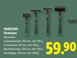 Lidl PARKSIDE Hammare erbjuda
