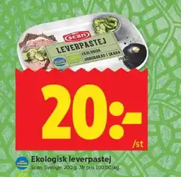 ICA Supermarket Ekologisk leverpastej erbjuda