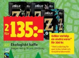 ICA Supermarket Ekologiskt kaffe erbjuda