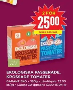 Willys Ekologiska passerade, krossade tomater erbjuda