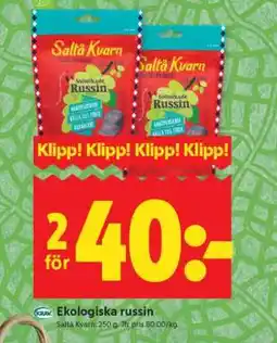 ICA Supermarket Ekologiska Russin erbjuda