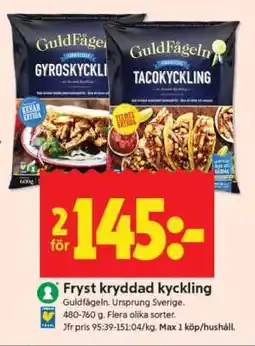 ICA Supermarket Fryst kryddad kyckling erbjuda