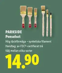 Lidl PARKSIDE Penselset erbjuda