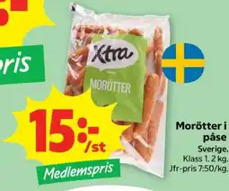 Stora Coop MORÖTTER I PÅSE erbjuda