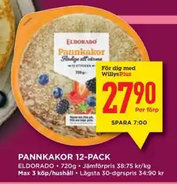 Willys PANNKAKOR 12-PACK erbjuda