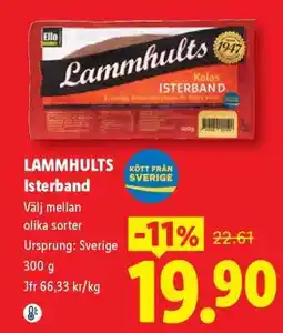 Lidl Lammhults isterband erbjuda