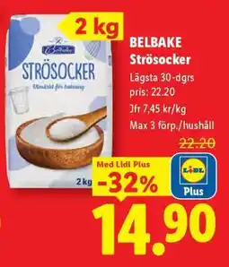 Lidl BELBAKE Strösocker erbjuda