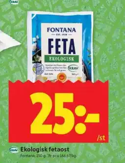 ICA Supermarket Ekologisk Fetaost erbjuda