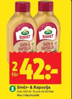 ICA Supermarket Smör- & rapsolja erbjuda