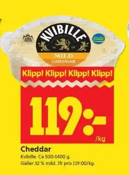 ICA Supermarket CHEDDAR erbjuda