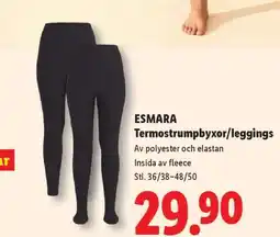 Lidl ESMARA Termostrumpbyxor/-leggings erbjuda