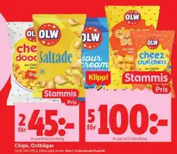 ICA Supermarket CHIPS, OSTBÅGAR erbjuda