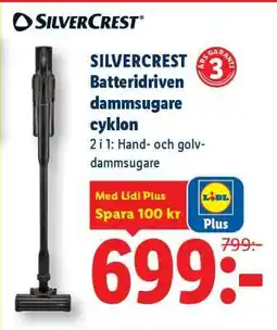 Lidl Silvercrest Batteridriven dammsugare, cyklon erbjuda