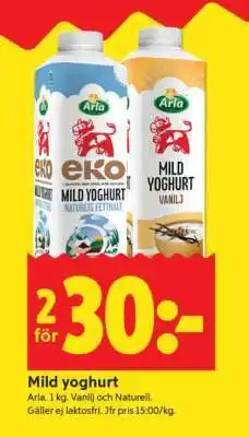 ICA Supermarket MILD YOGHURT erbjuda