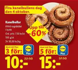 Lidl Kanelbullar erbjuda