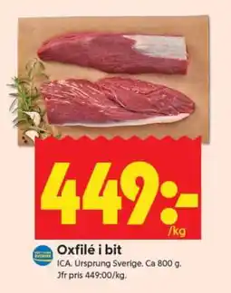 ICA Supermarket OXFILÉ I BIT erbjuda