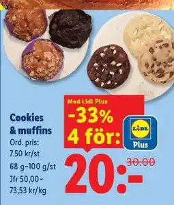 Lidl Cookies & muffins erbjuda