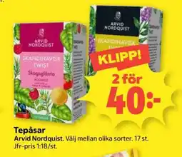 Coop Tepåsar Arvid Nordquist erbjuda